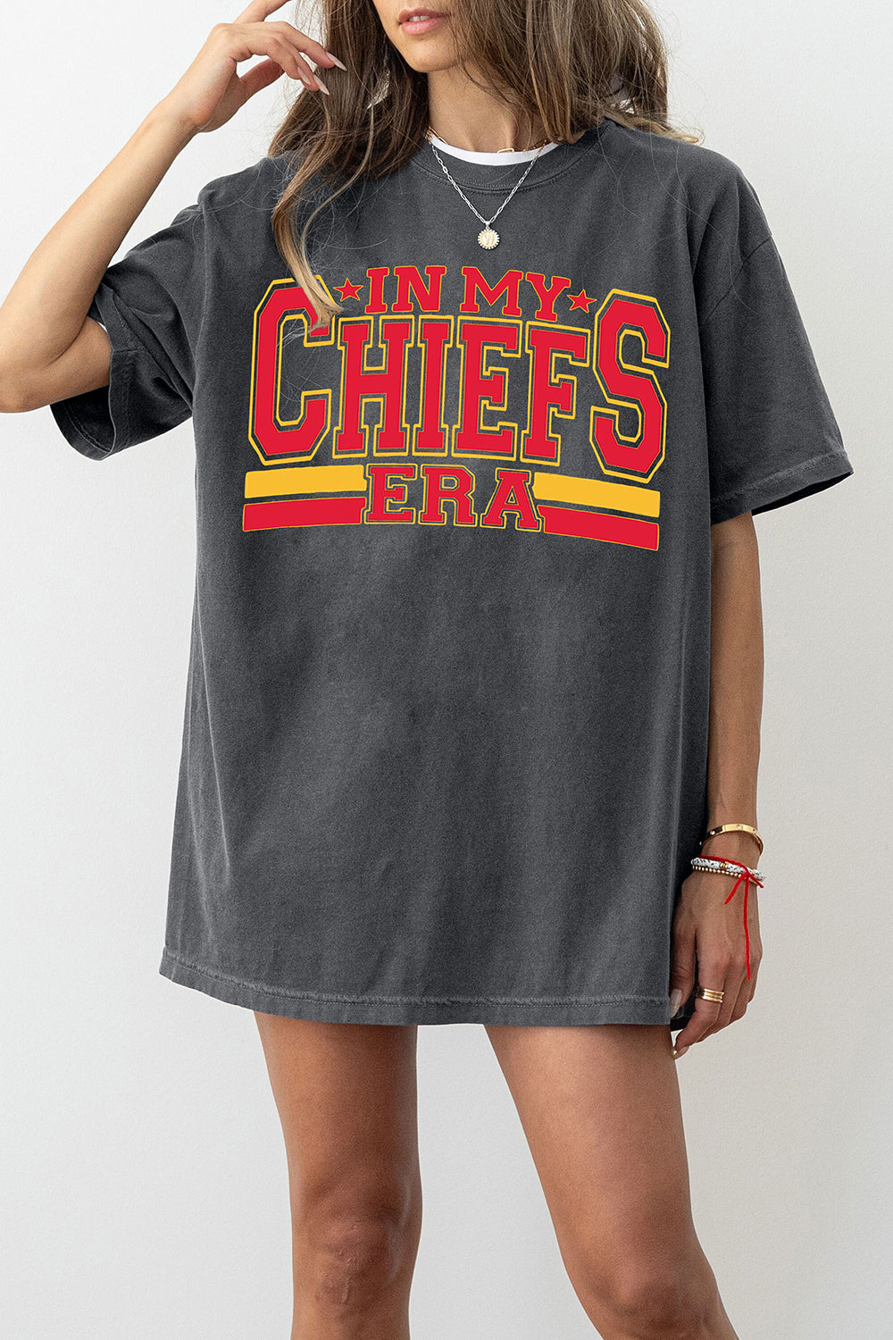 New T-Shirt In My Merch, Shirt In My Chiefs Era Football Chiefs Taylor And Travis Jersey 87 For Women