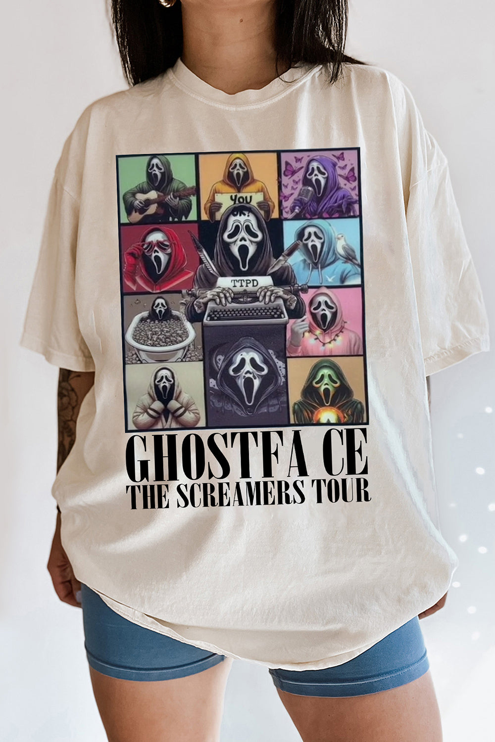 T-Shirt Horror Ghost Merch, Shirt Horror Ghost Swifties Eras Tour For Women