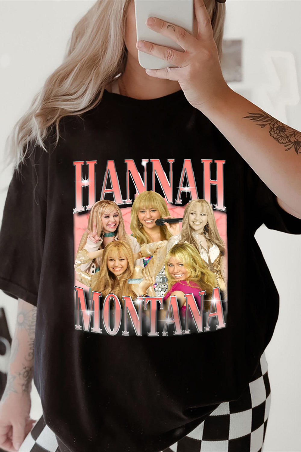 New T-Shirt Hannah Montana Merch, Shirt Hannah Montana Graphic For Women