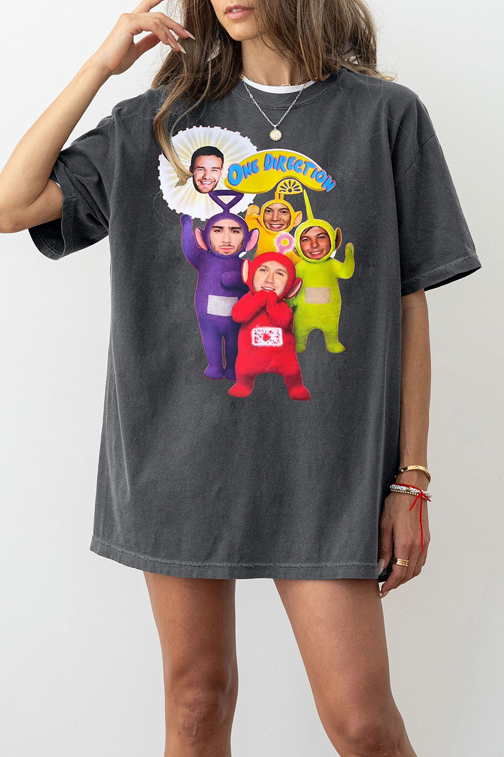 New T-Shirt Funny One Merch, Shirt Funny One Direction Teletubbies For Women