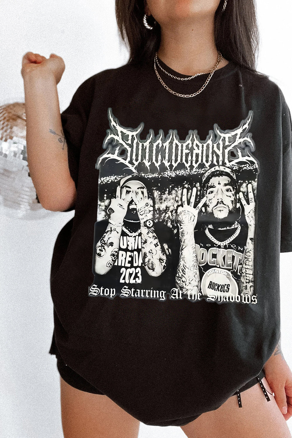 T-Shirt G59 Grey Merch, Shirt G59 Grey Day Records Tour For Women