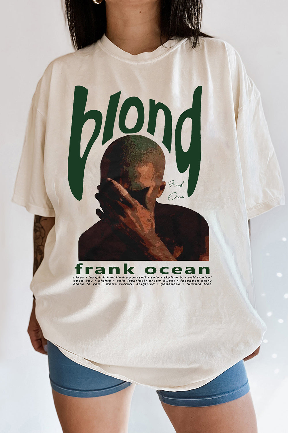 T-Shirt Frank Ocean Merch, Shirt Frank Ocean Blond Graphic Merch For Women