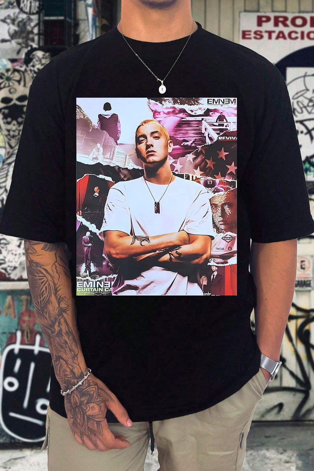 T-Shirt Eminem Album Merch, Shirt Eminem Album Graphic For Men