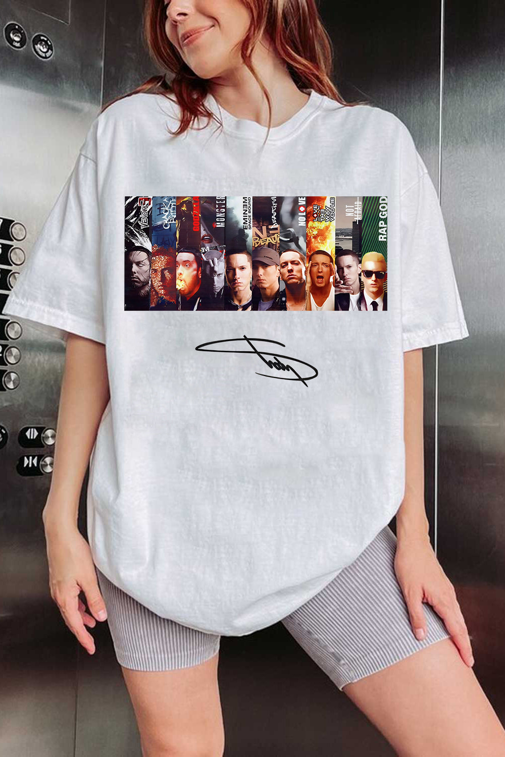 T-Shirt Eminem Slim Merch, Shirt Eminem Slim Shady For Women