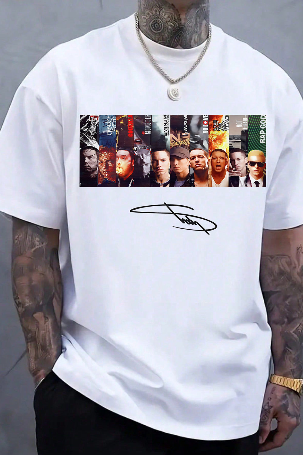 New T-Shirt Eminem Slim Merch, Shirt Eminem Slim Shady For Men