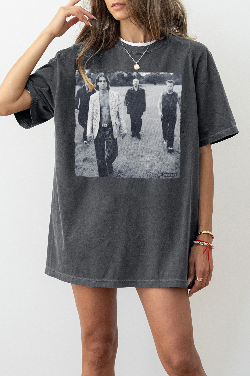 T-Shirt Creed Band Merch, Shirt Creed Band Graphic For Women