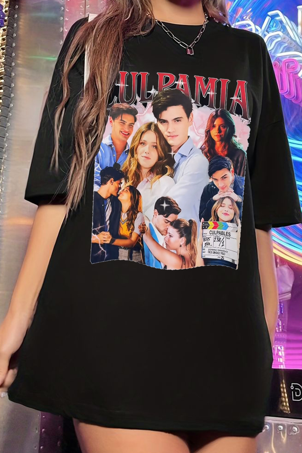 T-Shirt Culpamia Printed Merch, Shirt Culpamia Printed Short-Sleeved