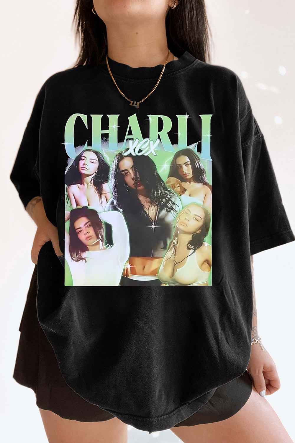 T-Shirt Charli Xcx Merch, Shirt Charli Xcx Sweat Tour For Women