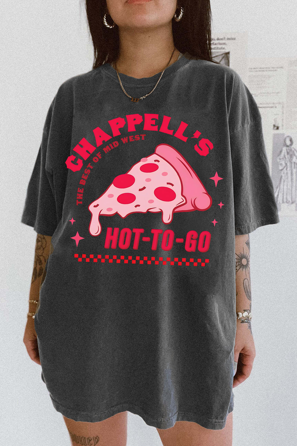 New T-Shirt Chappell’S Hot Merch, Shirt Chappell’S Hot To Go Pizza For Women