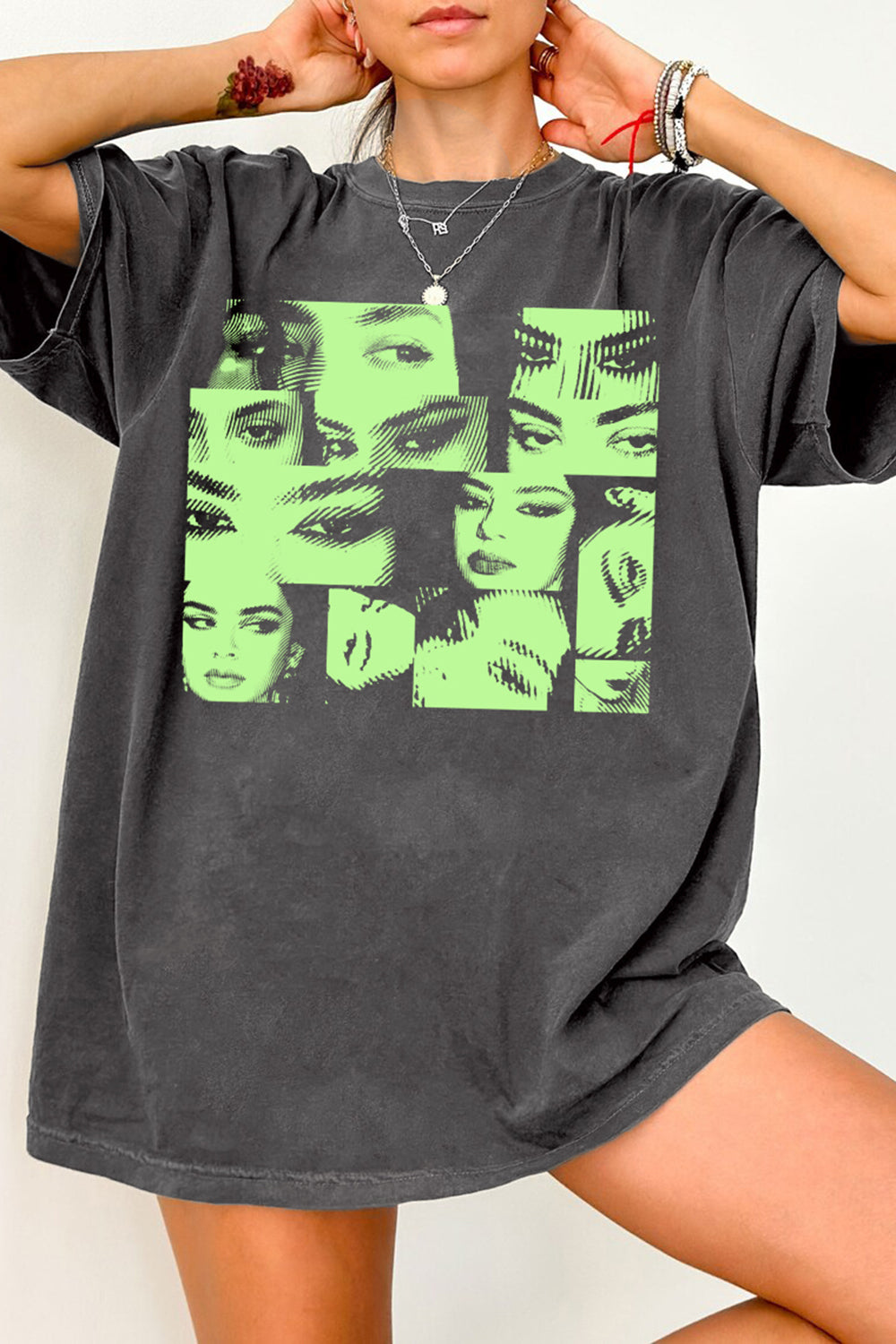 T-Shirt Charli Xcx Merch, Shirt Charli Xcx Linocut Graphic For Women