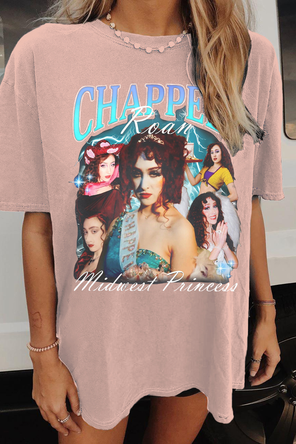 T-Shirt Chappellroan Midwest Merch, Shirt Chappellroan Midwest Princess Retro 90S For Women