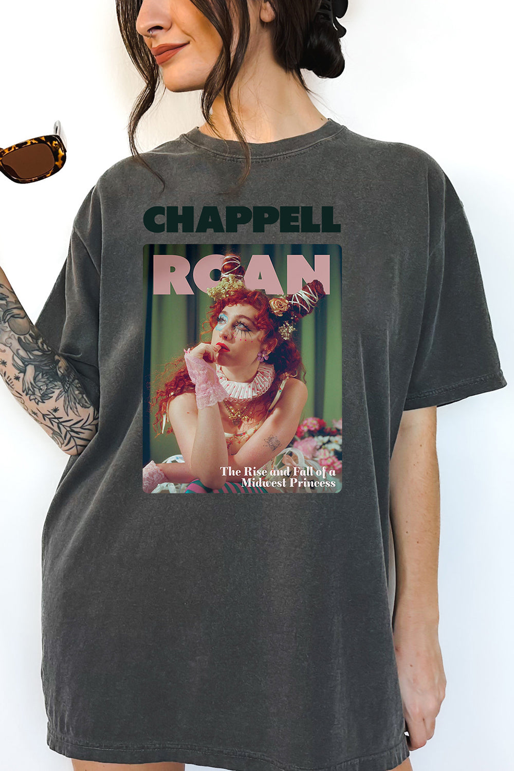 New T-Shirt Chappell Roan Merch, Shirt Chappell Roan Midwest Princess For Women