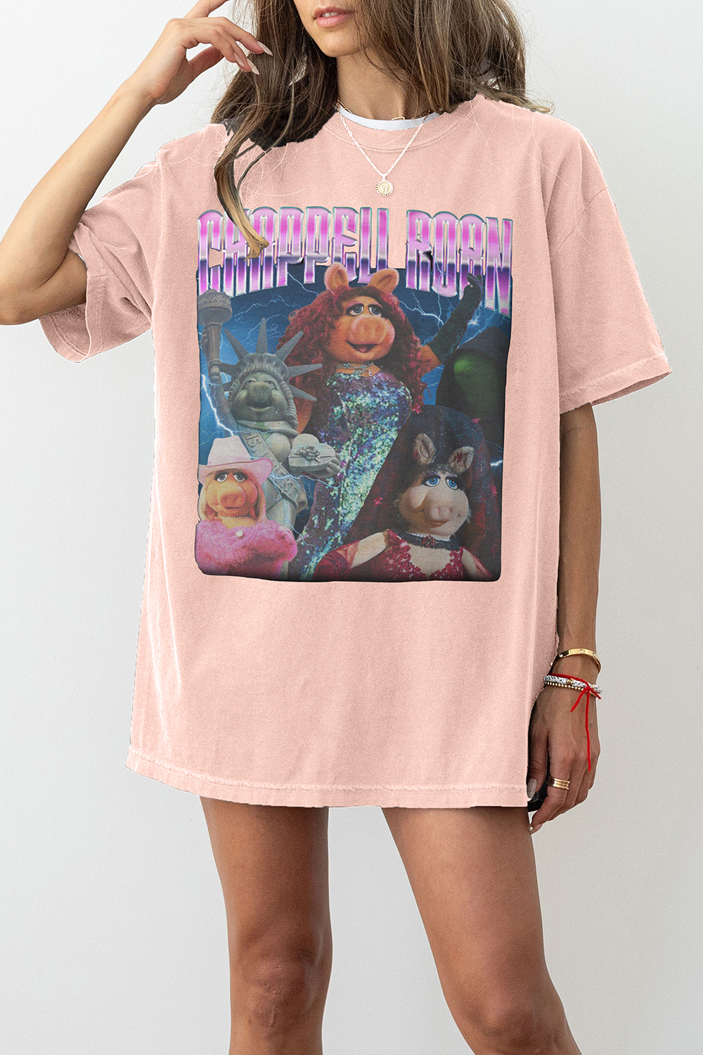 New T-Shirt Chappell Roan Merch, Shirt Chappell Roan Miss Piggy For Women