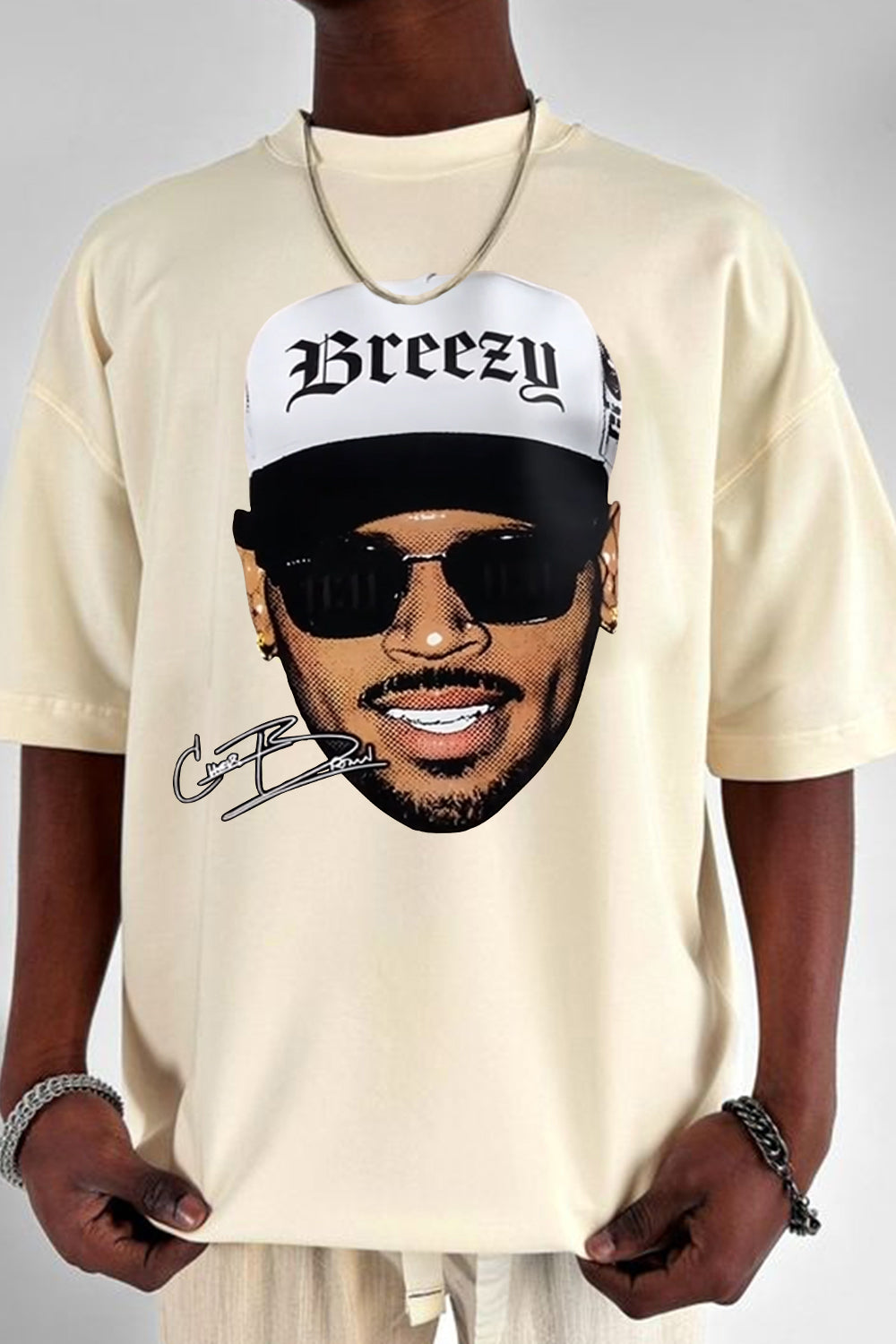 T-Shirt Breezy Chris Merch, Shirt Breezy Chris Brown Merch For Men