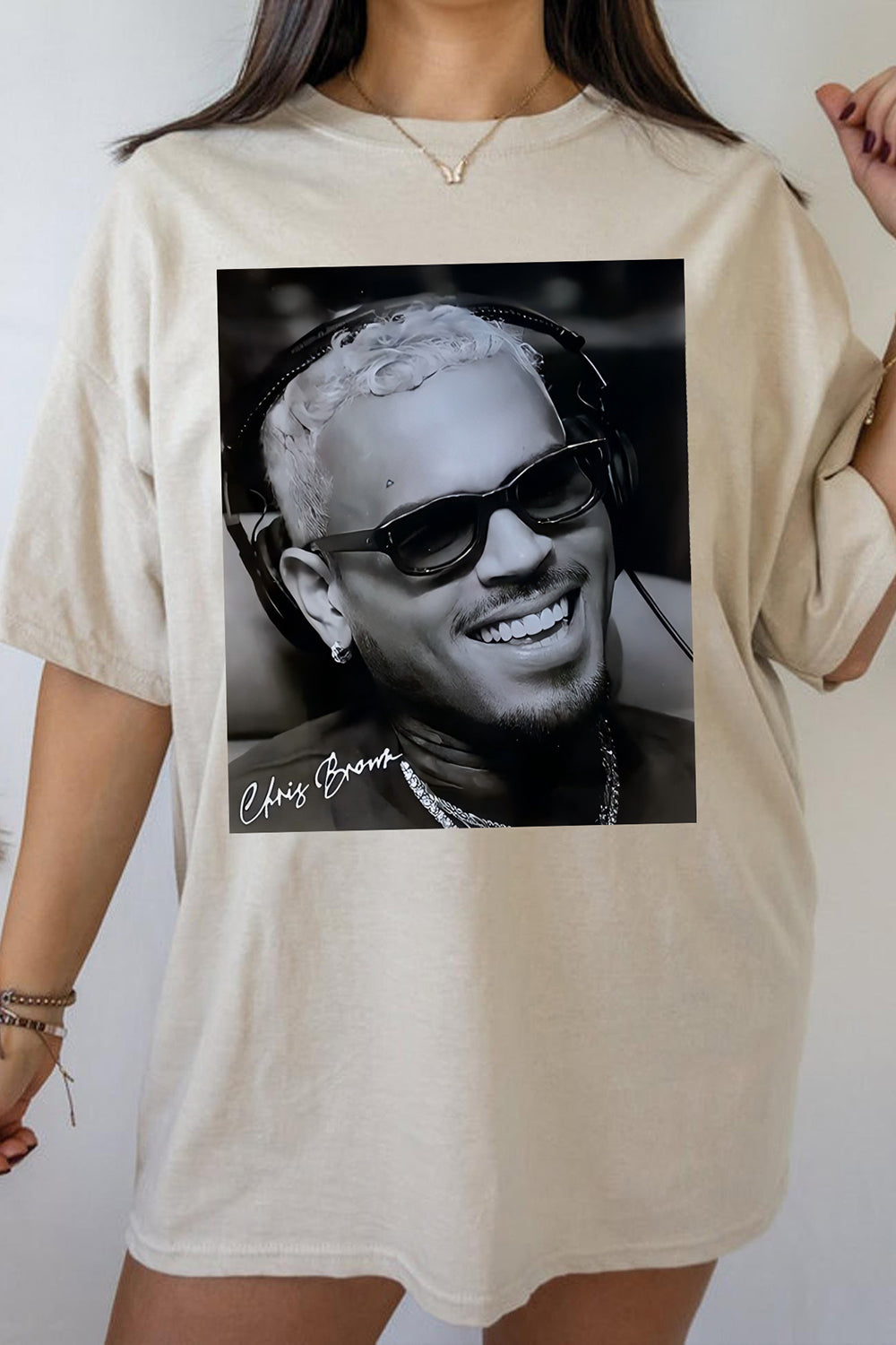 New T-Shirt Breezy Chris Merch, Shirt Breezy Chris Brown Graphic For Women