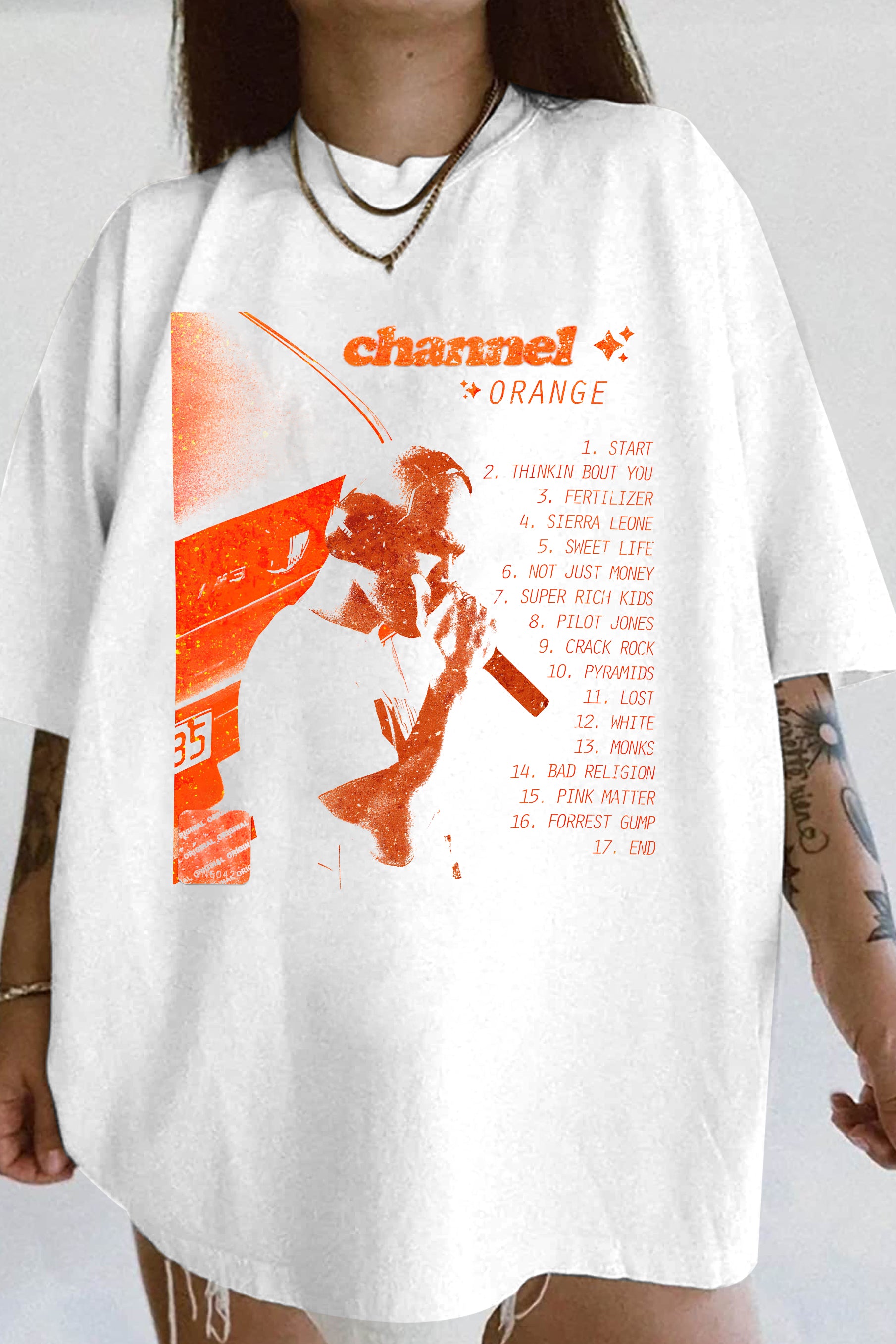 T-Shirt Channel Orange Merch, Shirt Channel Orange Frank Ocean Vintage 90S Style Graphic For Women