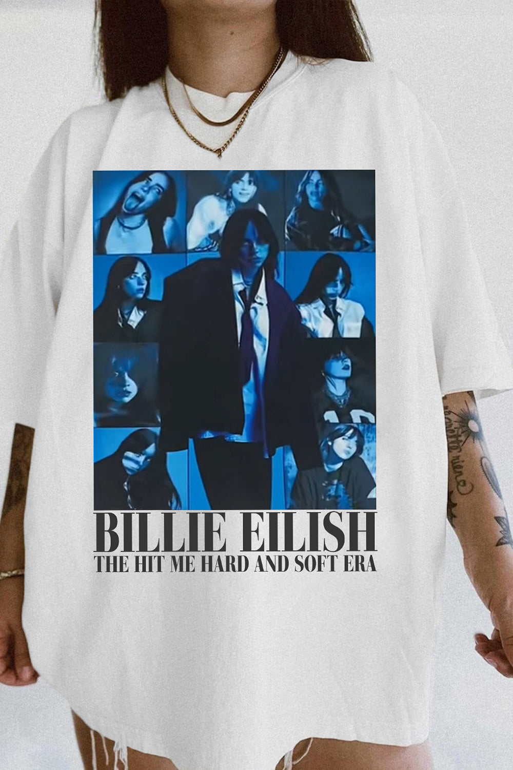 T-Shirt Billie The Merch, Shirt Billie The Hit Me Hard And Soft Era Concert For Women