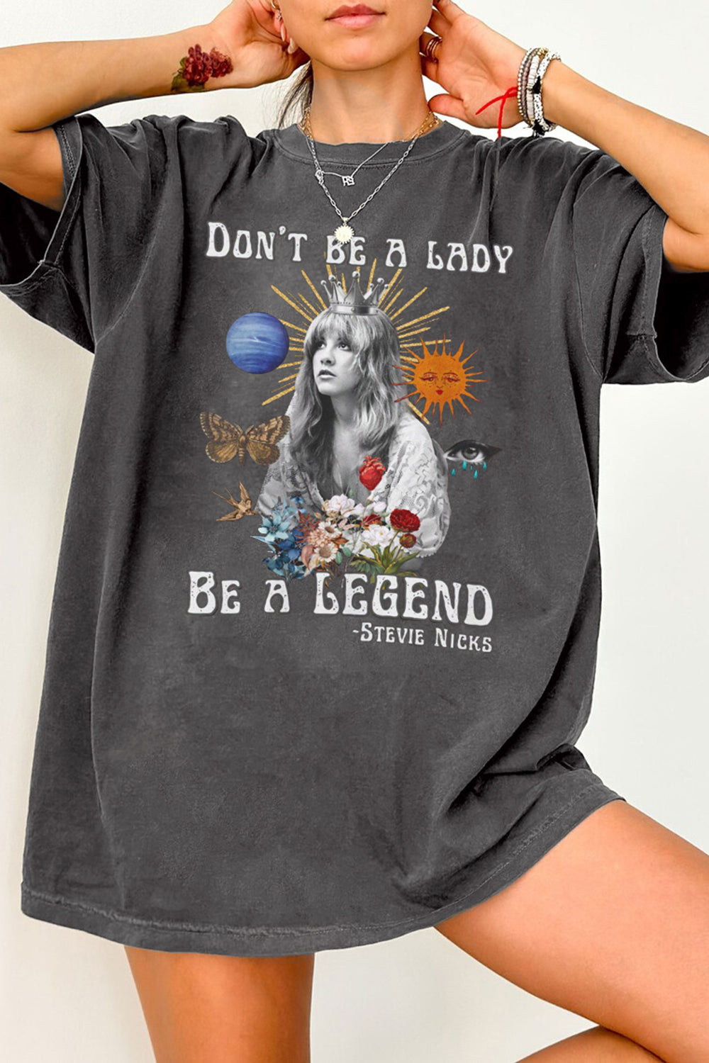New T-Shirt Be A Merch, Shirt Be A Legend Stevie Nicks Fleetwood Mac For Women