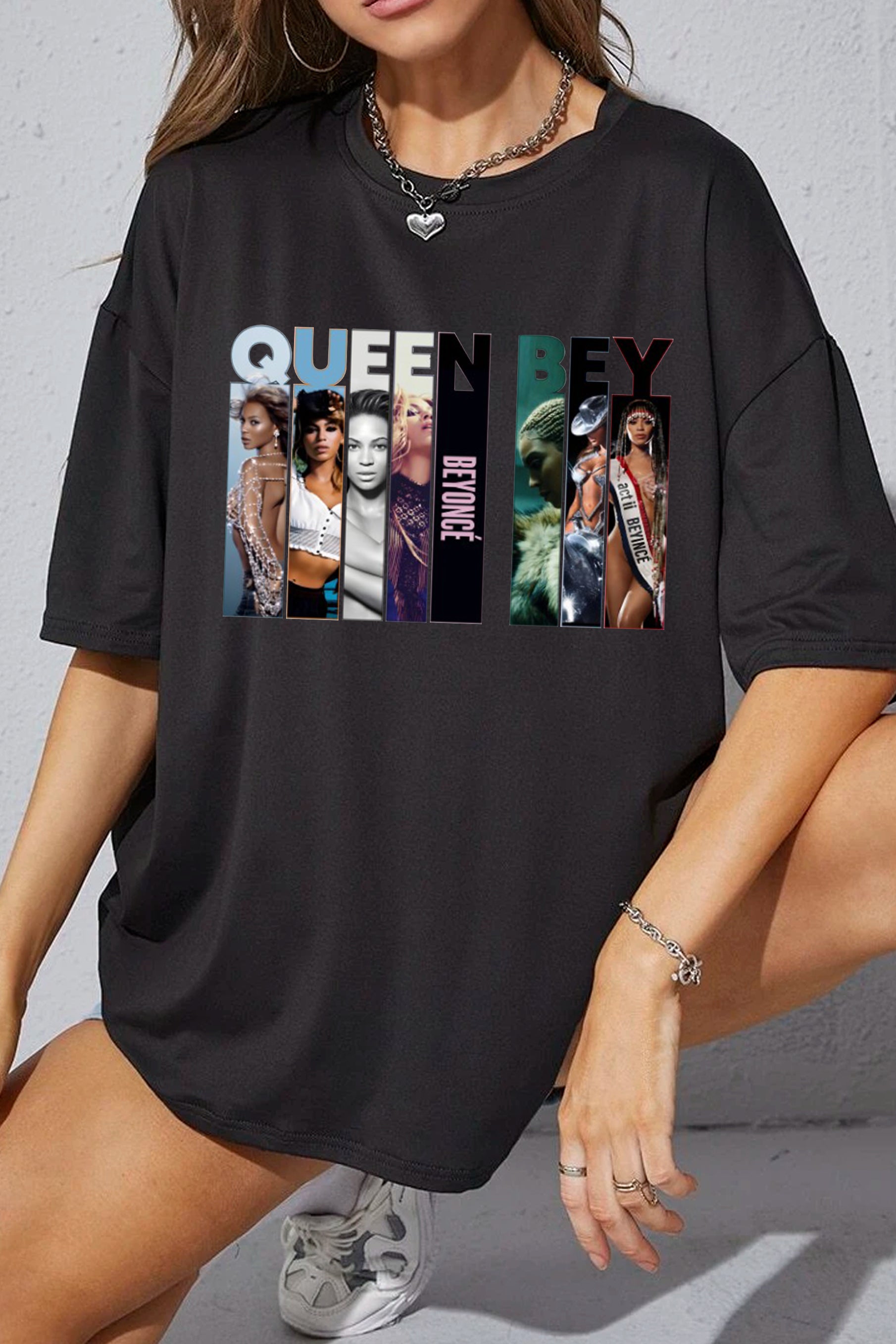 T-Shirt Beyonce Vintage Merch, Shirt Beyonce Vintage Albums Cover For Women