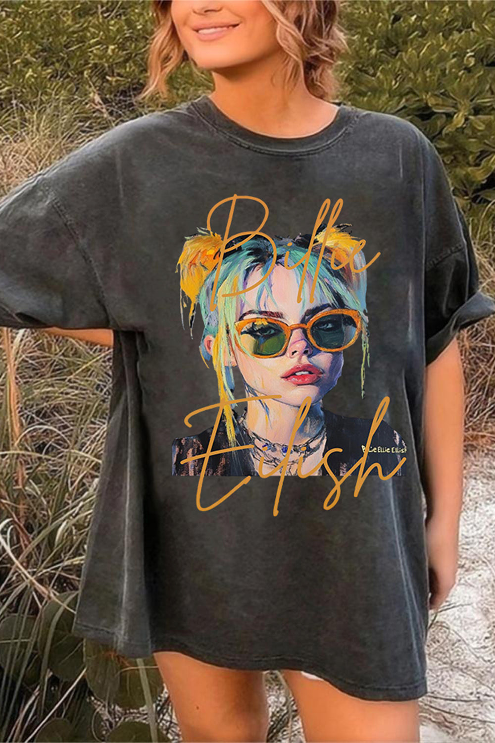 New T-Shirt Billie Eilish Merch, Shirt Billie Eilish Fan Celebrity Culture For Women