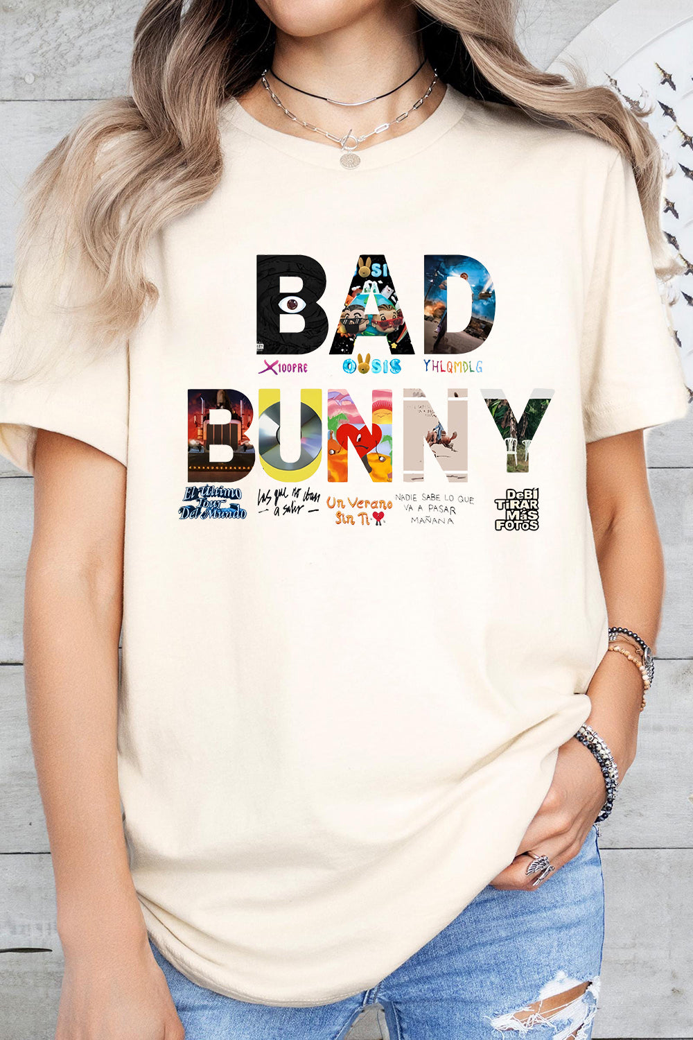 T-Shirt Bad Bunny Merch, Shirt Bad Bunny Album Dtmf Merch For Women