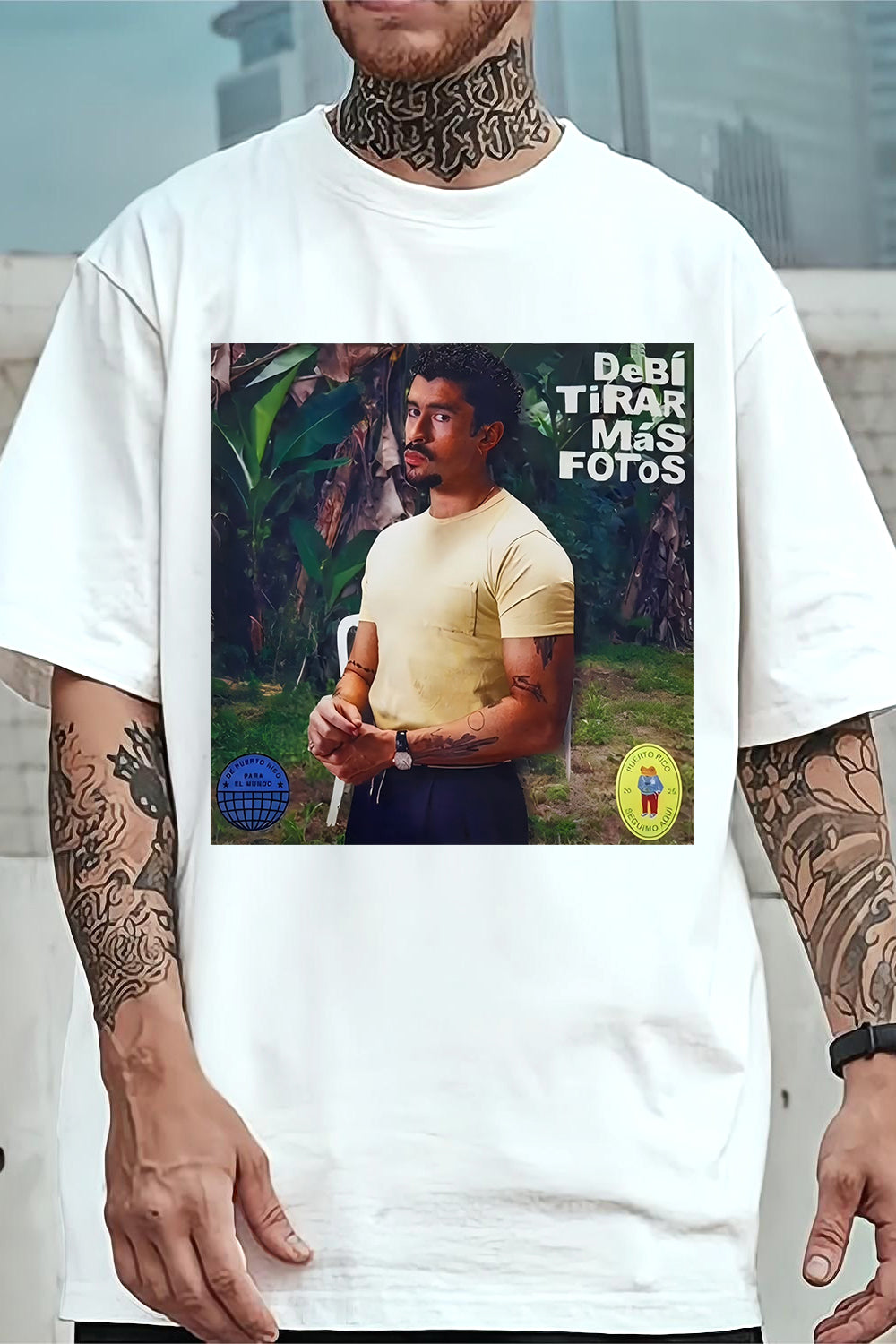 T-Shirt Bad Bunny Merch, Shirt Bad Bunny 2025 Dtmf Album Graphic For Men