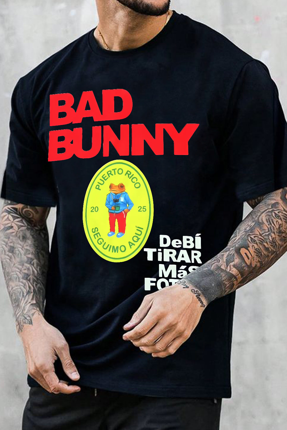 New T-Shirt Bad Bunny Merch, Shirt Bad Bunny Dtmf Graphic For Men