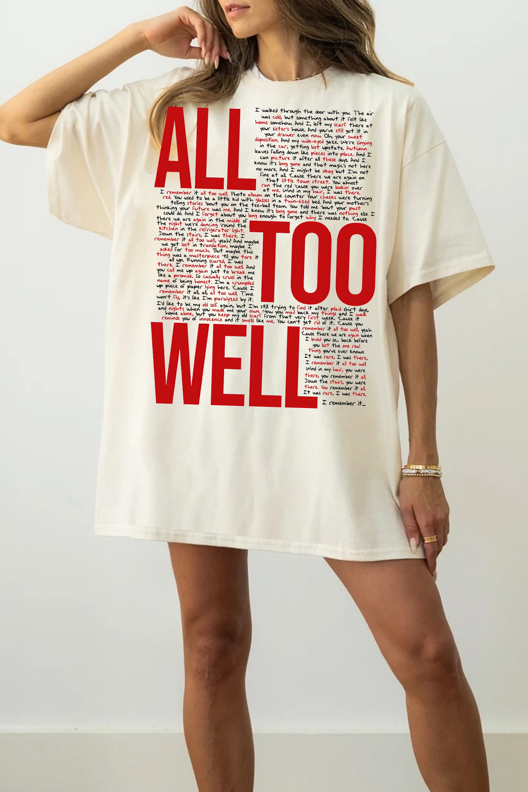 New T-Shirt All Too Merch, Shirt All Too Well For Women