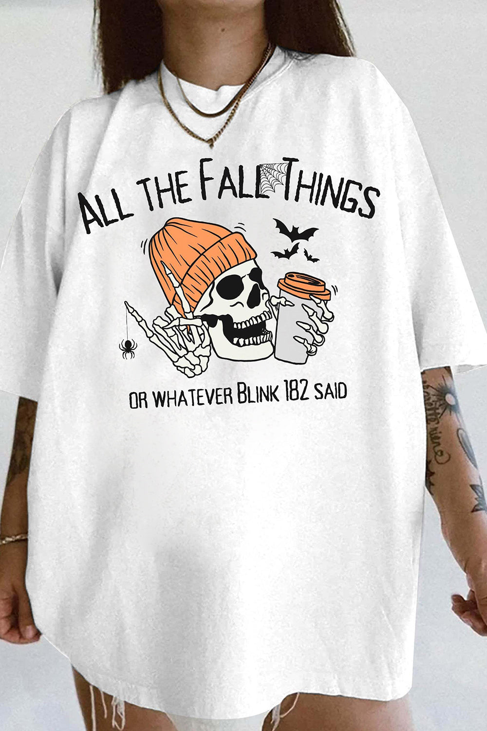 New T-Shirt All The Merch, Shirt All The Fall Things Blink 182 For Women