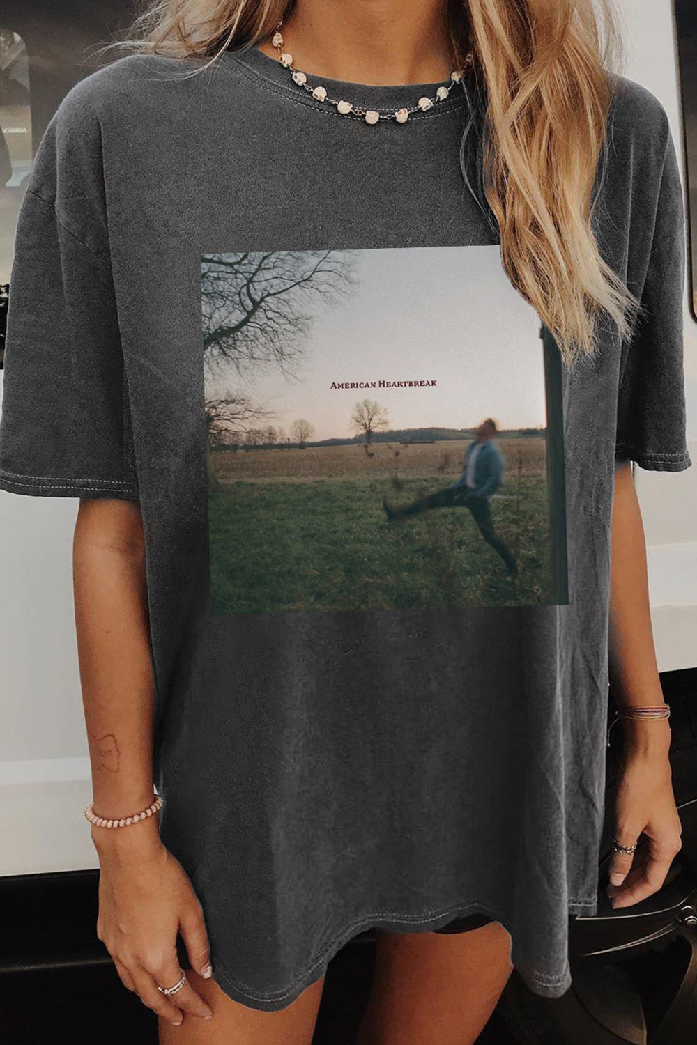 New T-Shirt Zach Bryan Merch, Shirt Zach Bryan Classic Heartbreak Graphic For Women