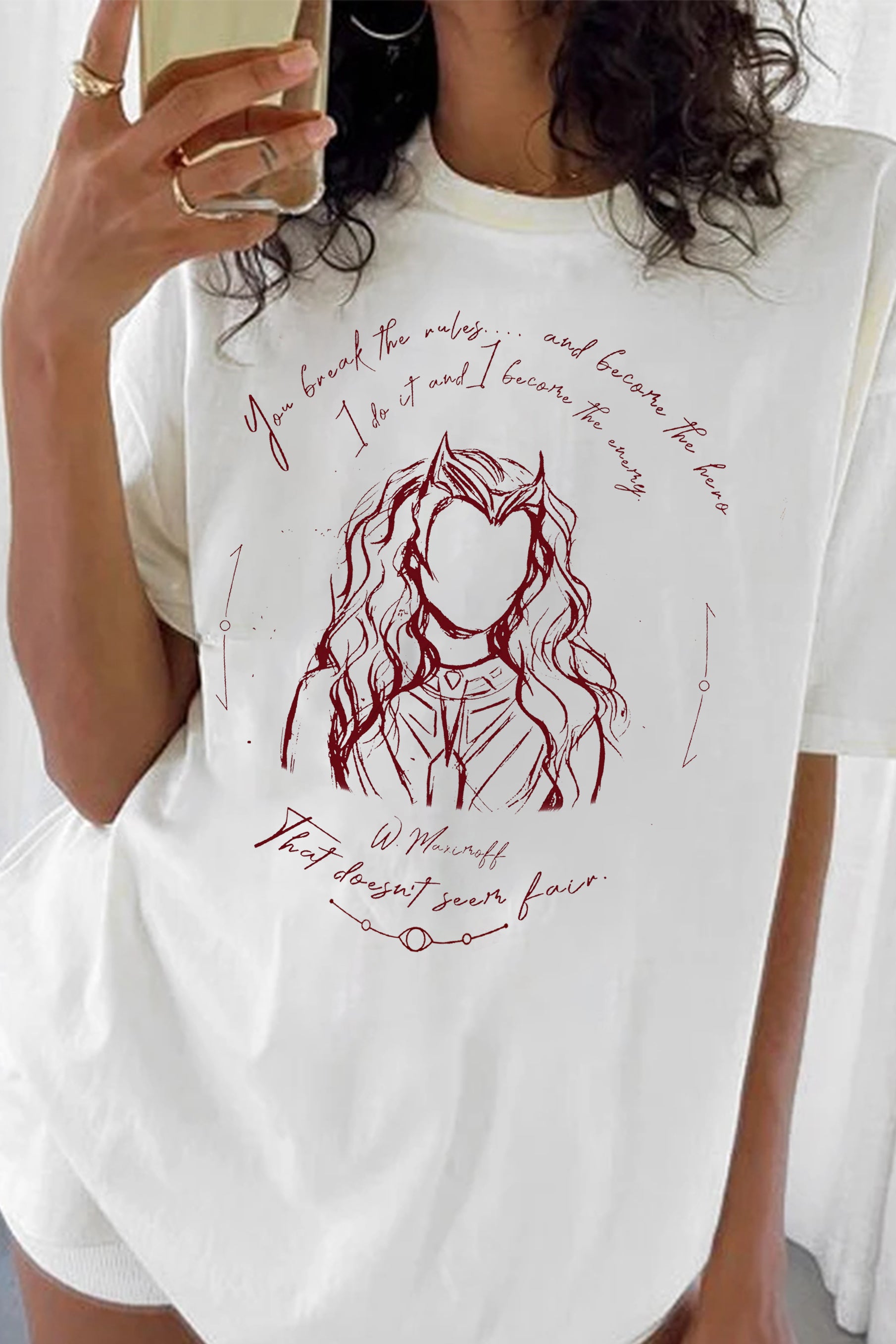 New T-Shirt You Break Merch, Shirt You Break The Rules Wanda For Women