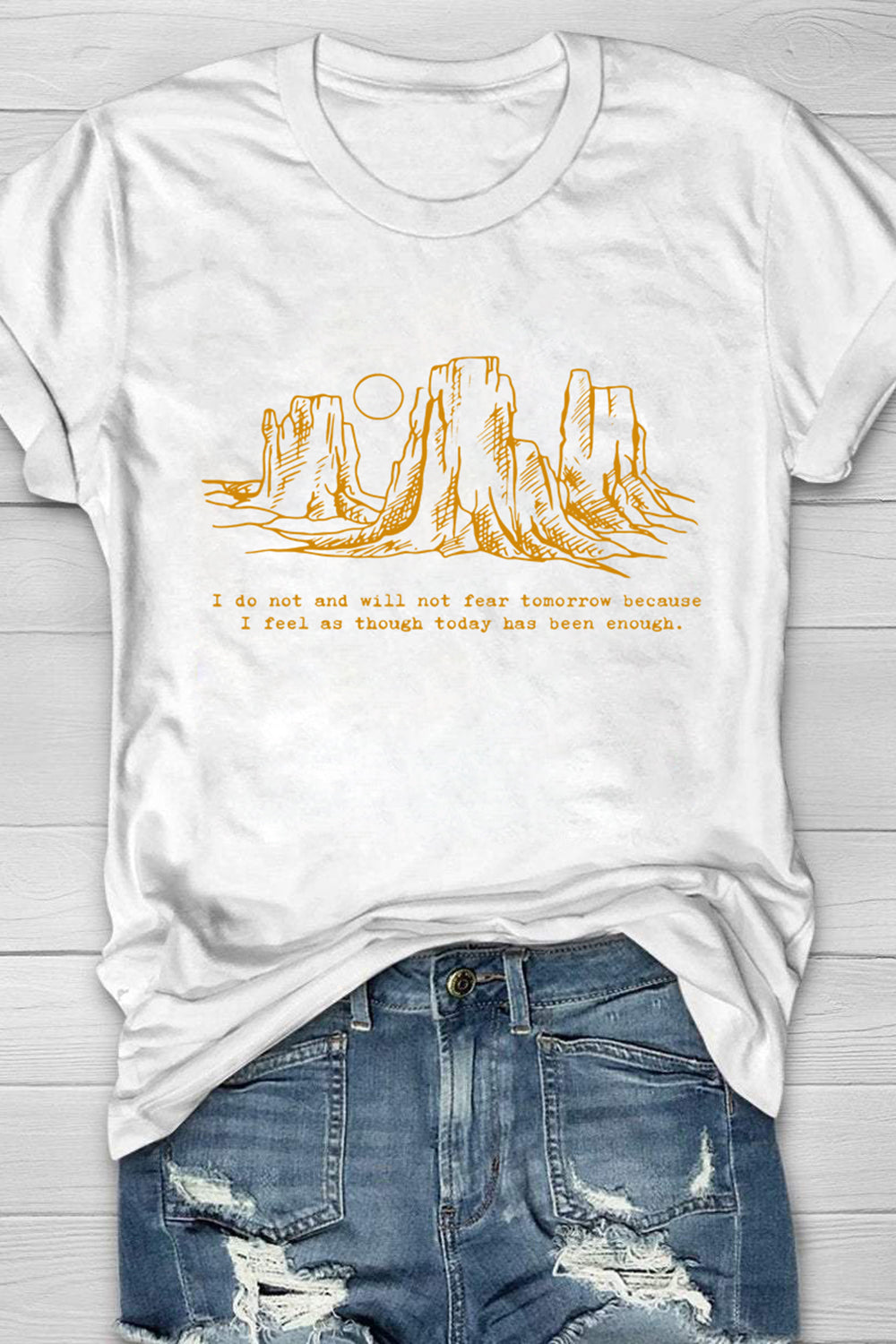 New T-Shirt Zach Bryan Merch, Shirt Zach Bryan Lyrics Will Not Fear Tomorrow For Women