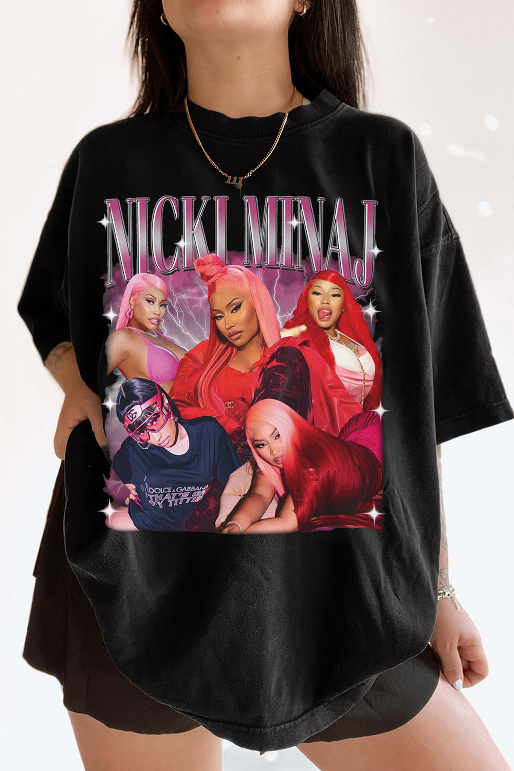 New T-Shirt 2024 Nicki Merch, Shirt 2024 Nicki Minaj Tour Graphic For Women