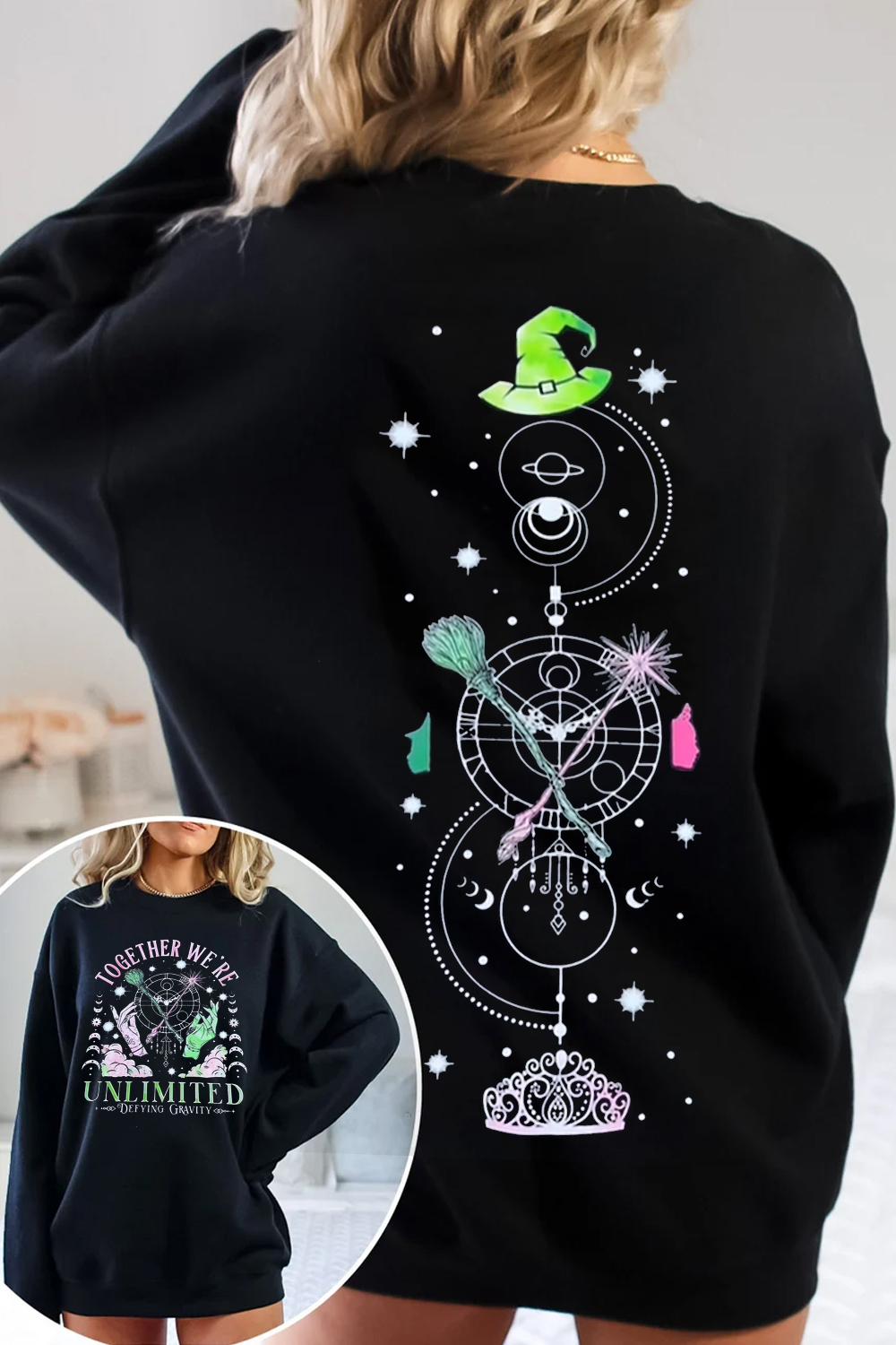 New Wickedthemusical2-Sided Printed Sweatshirt