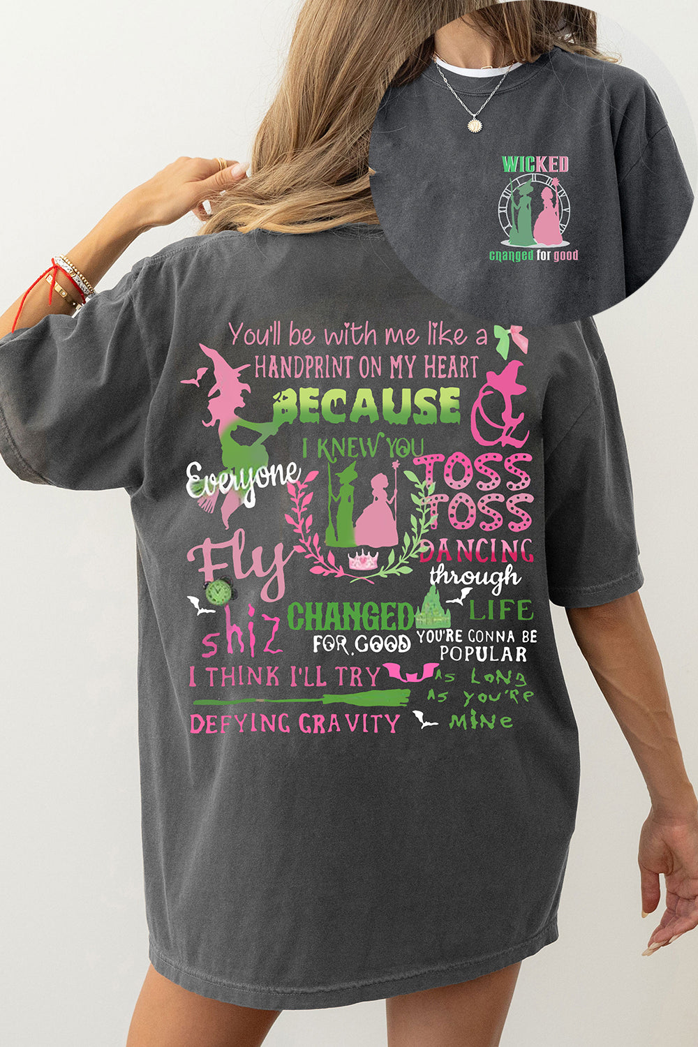 New T-Shirt Wicked Wizard Merch, Shirt Wicked Wizard Of Oz Movie For Women