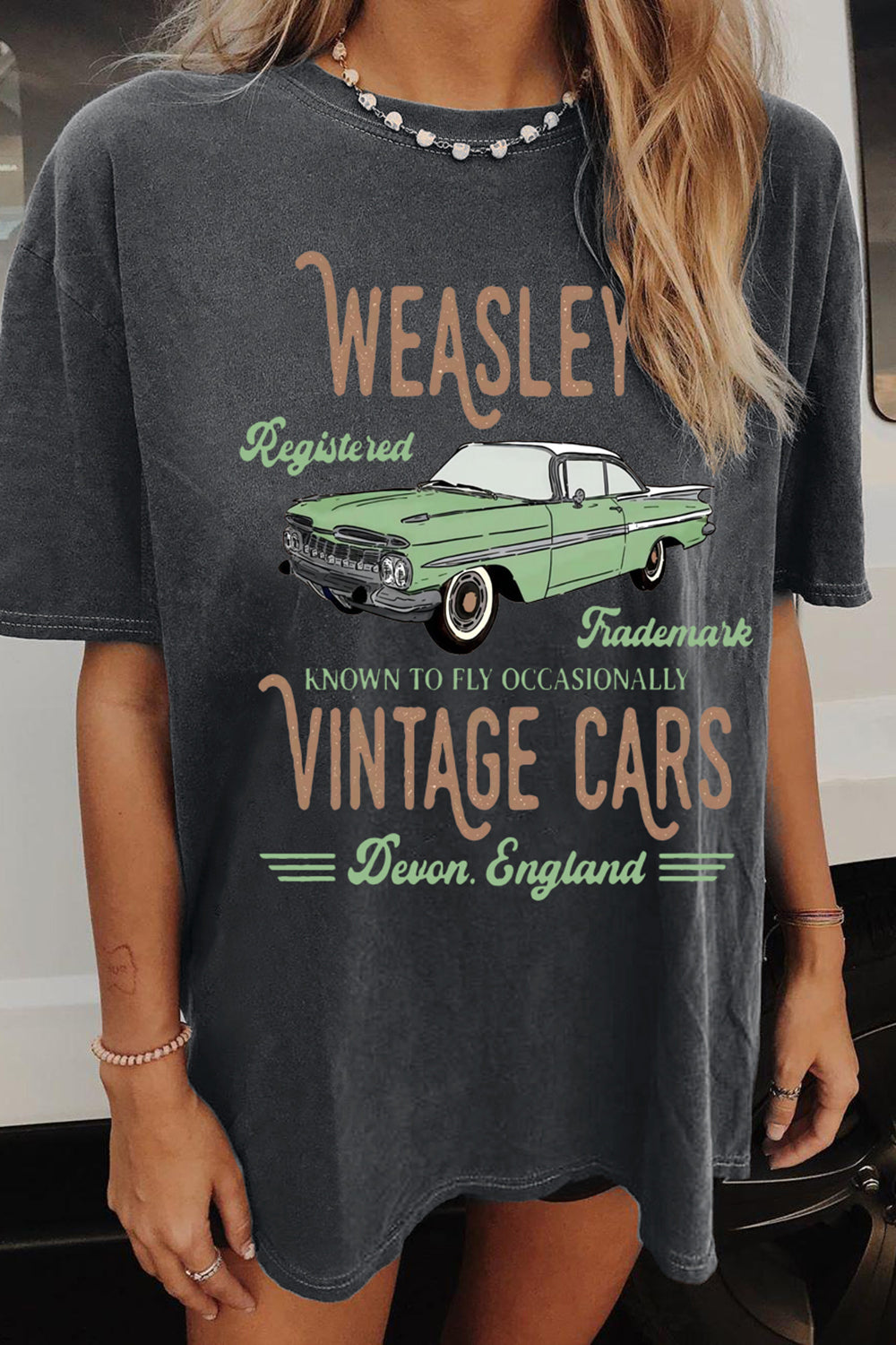 New T-Shirt Wizard Flying Merch, Shirt Wizard Flying Car For Women