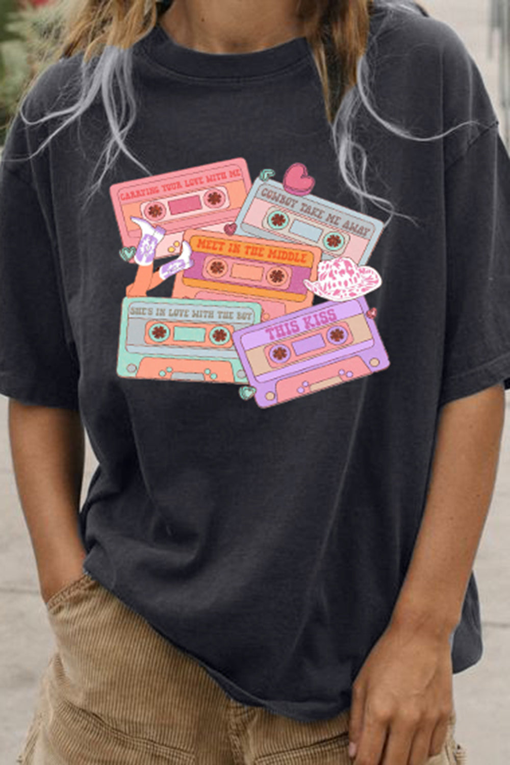 T-Shirt Western Music Merch, Shirt Western Music Cassettes Valentines Cowgirl For Women