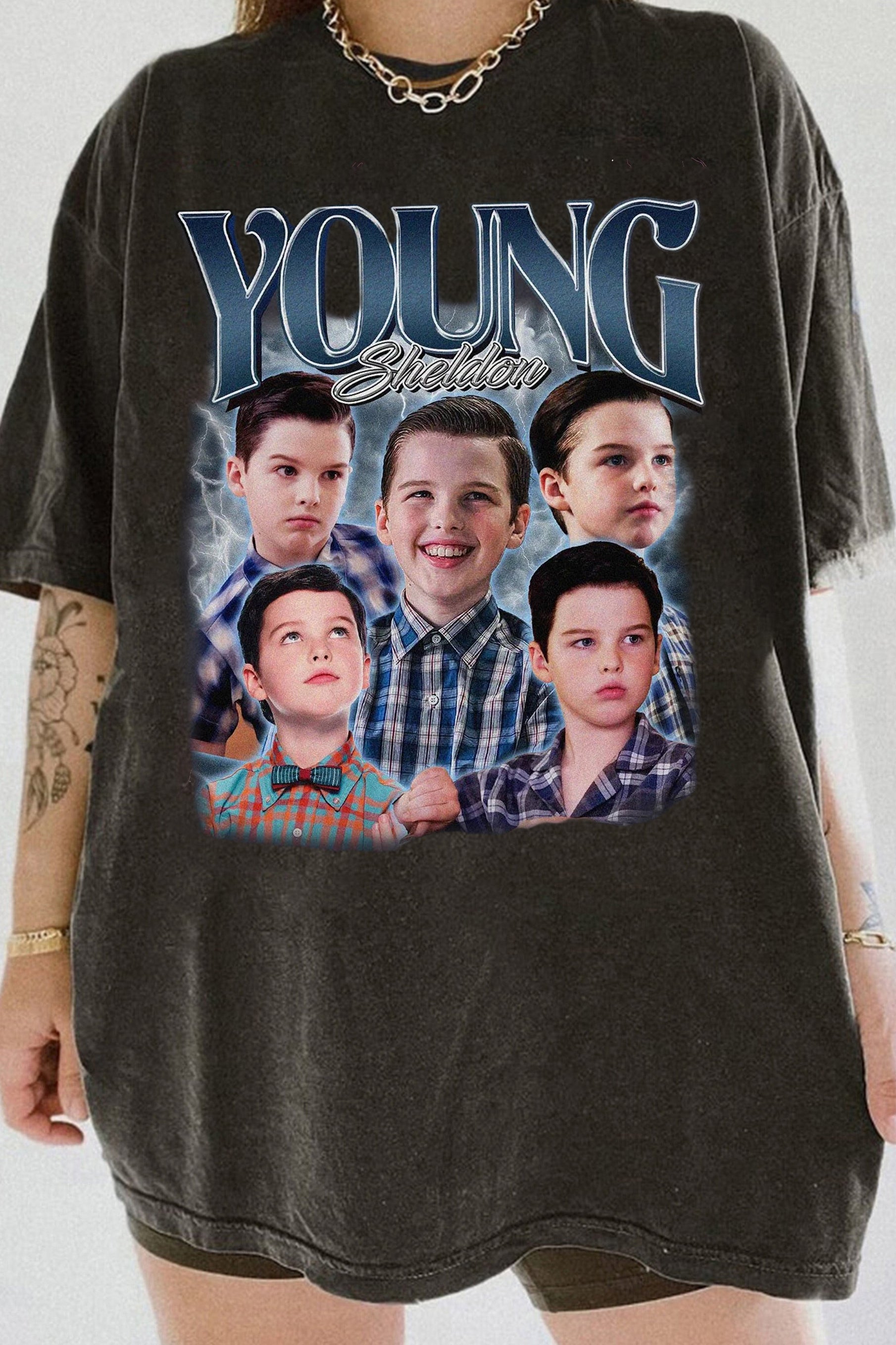 T-Shirt Vintage Young Merch, Shirt Vintage Young Sheldon For Women
