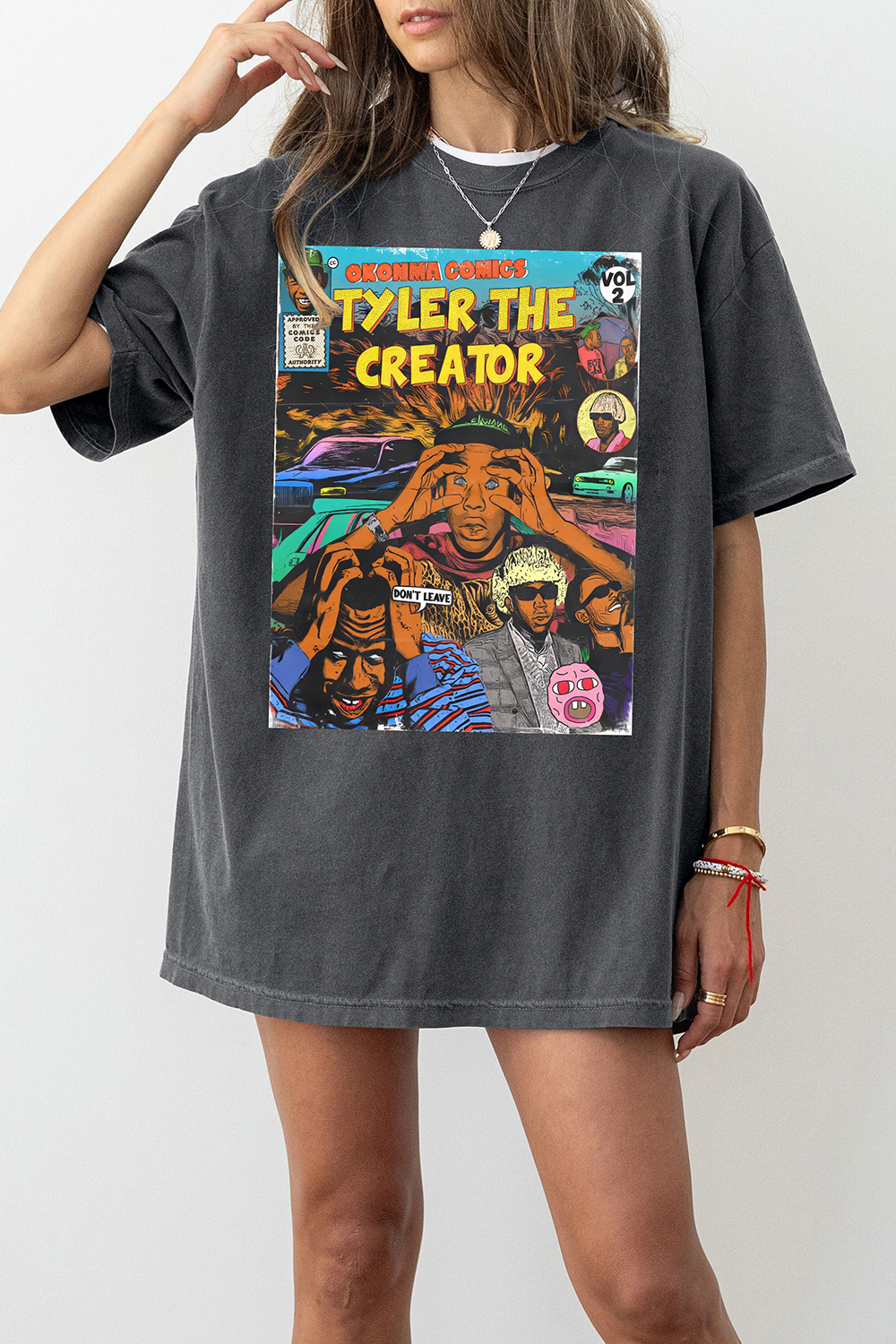 T-Shirt Vintage Tyler Merch, Shirt Vintage Tyler The Creator Comic Book Graphic For Women
