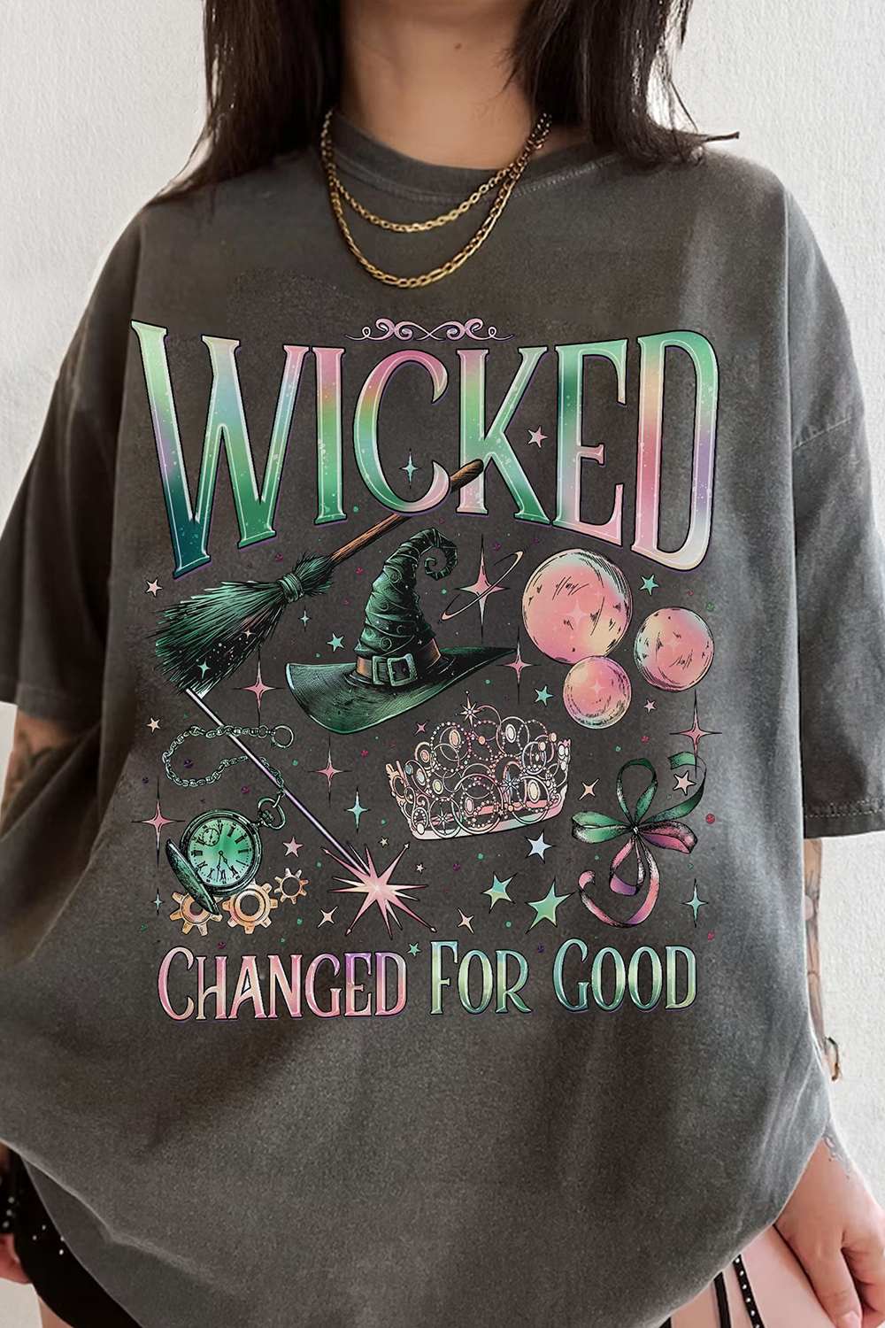 New T-Shirt Wicked Change Merch, Shirt Wicked Change For Good Movie For Women