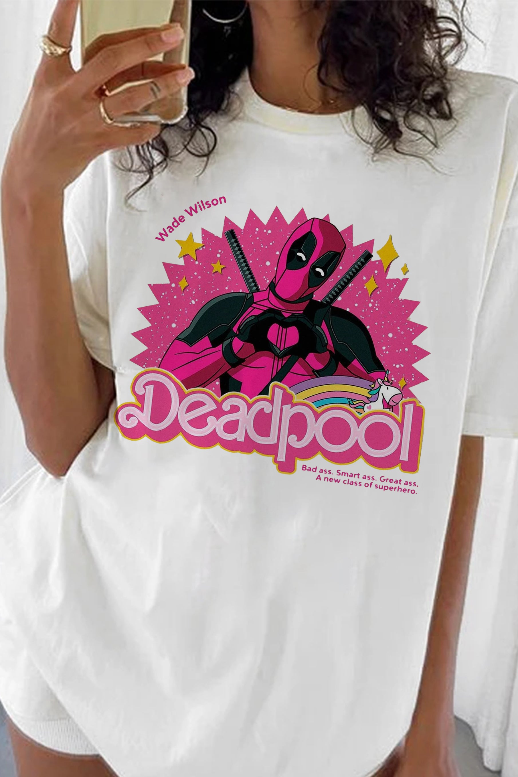 New T-Shirt Vintage Deadpool Merch, Shirt Vintage Deadpool For Women