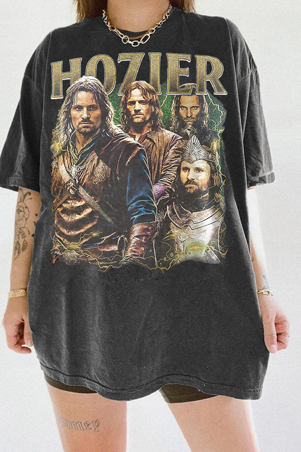 New T-Shirt Vintage Hozier Merch, Shirt Vintage Hozier Aragon Graphic For Women