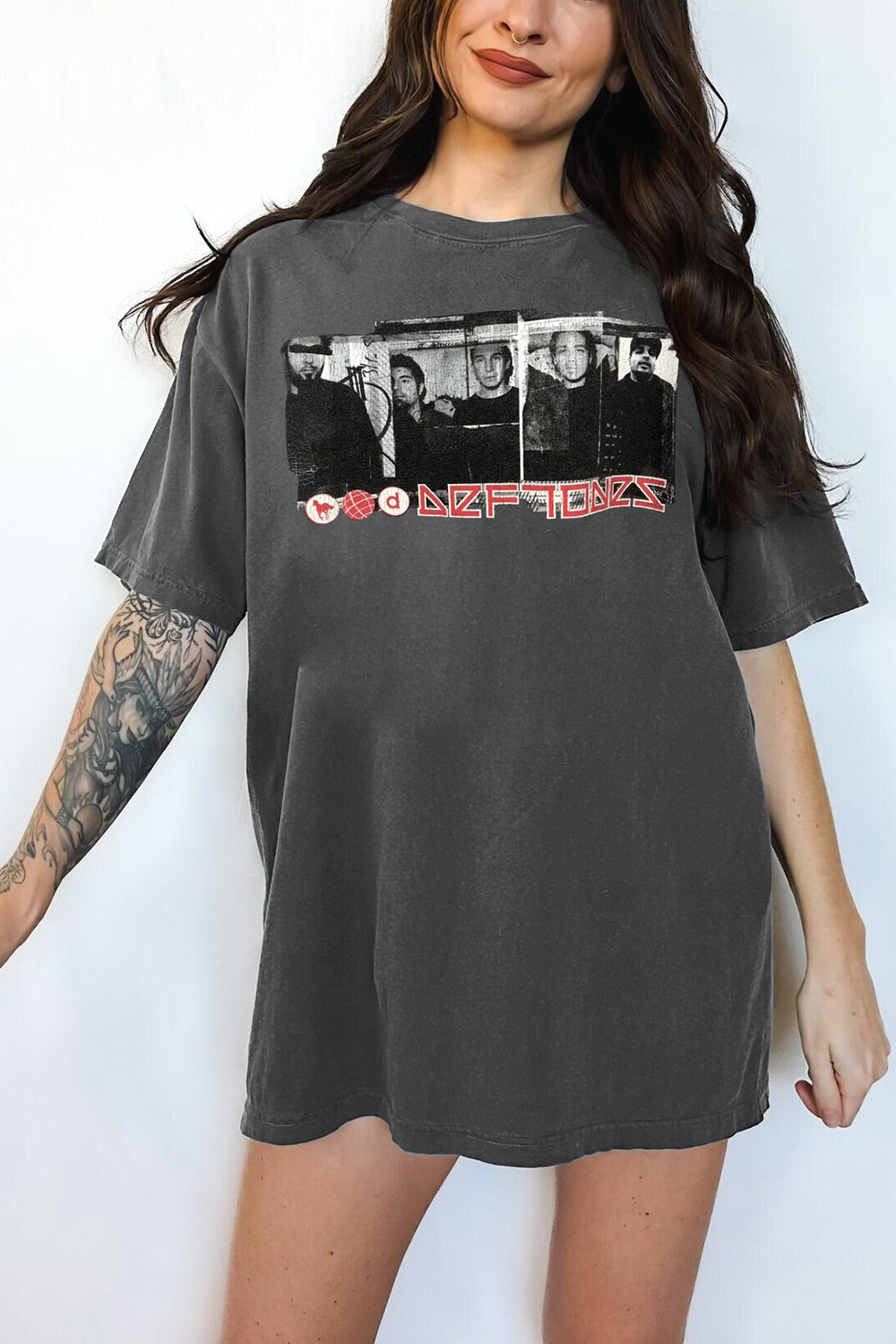 T-Shirt Vintage Deftones Merch, Shirt Vintage Deftones White Pony Promo Tour For Women