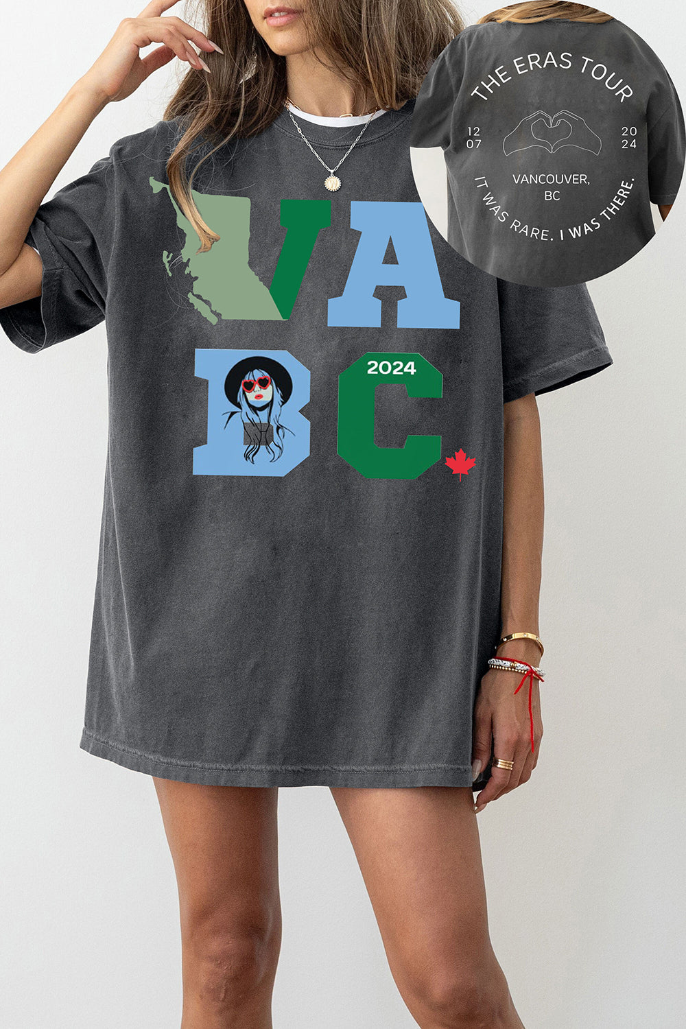 New T-Shirt Vancouver Night Merch, Shirt Vancouver Night 2 Eras Tour Dates 12/7 For Women