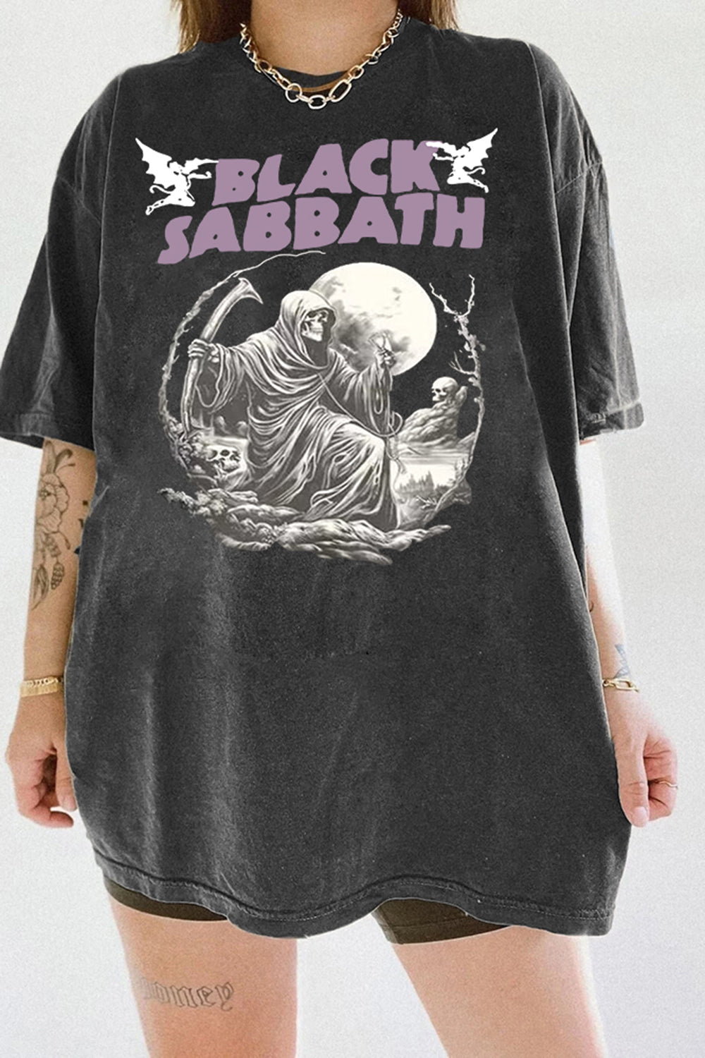 New T-Shirt Vintage 80S Merch, Shirt Vintage 80S Black Sabbath Band For Women