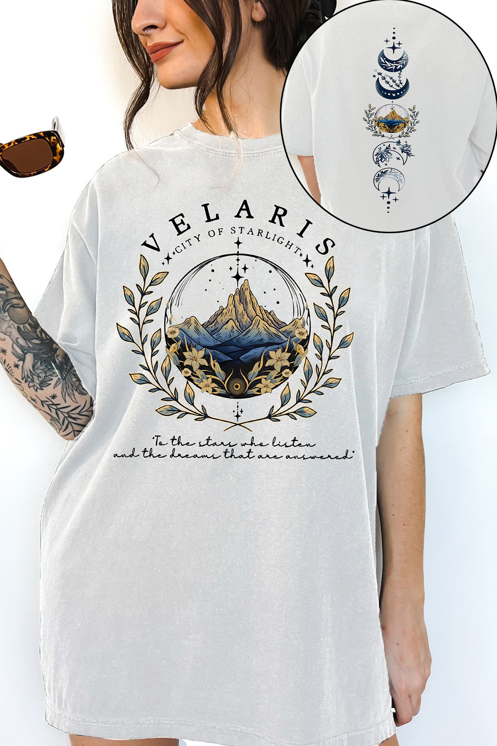 New T-Shirt Velaris City Merch, Shirt Velaris City Of Starlight The Night Court Sjm Merch For Women