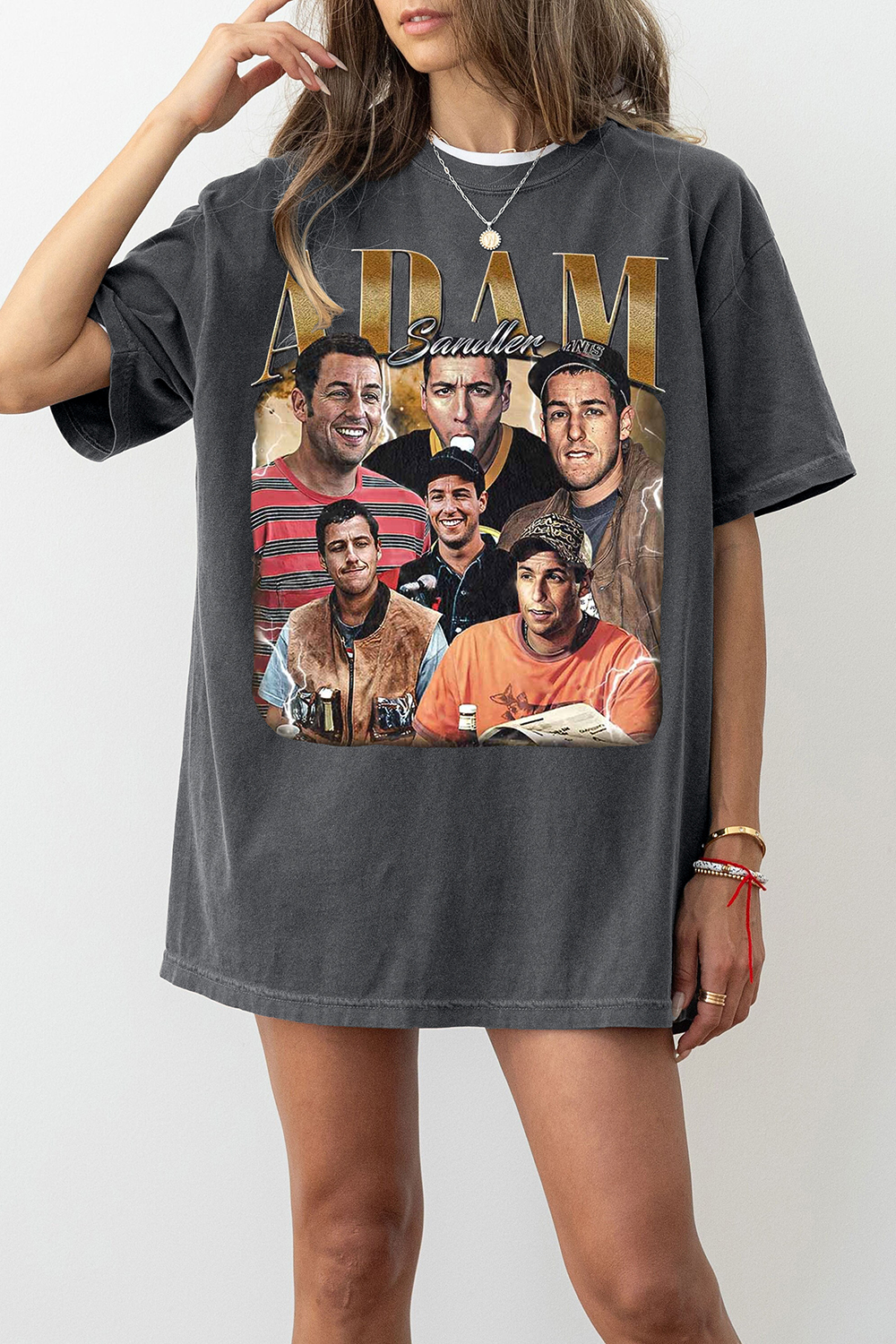 New T-Shirt Vintage Adam Merch, Shirt Vintage Adam Sandler Graphic For Women