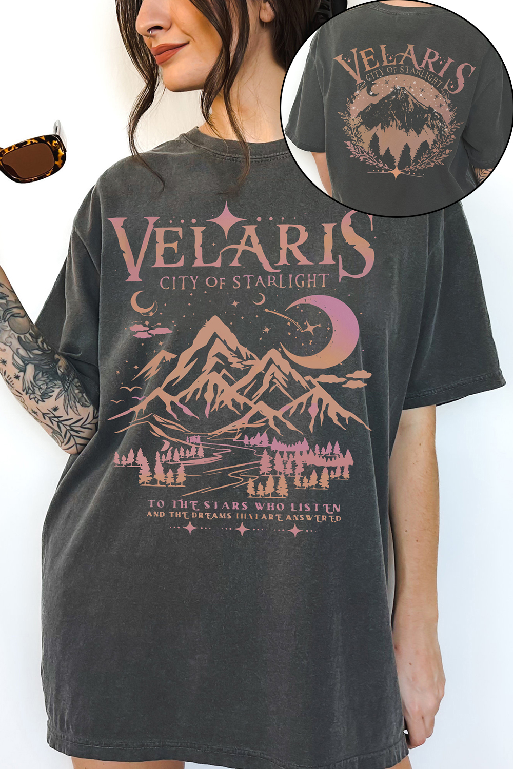 New T-Shirt Velaris City Merch, Shirt Velaris City Of Starlight Night Court Sarah J Maas For Women