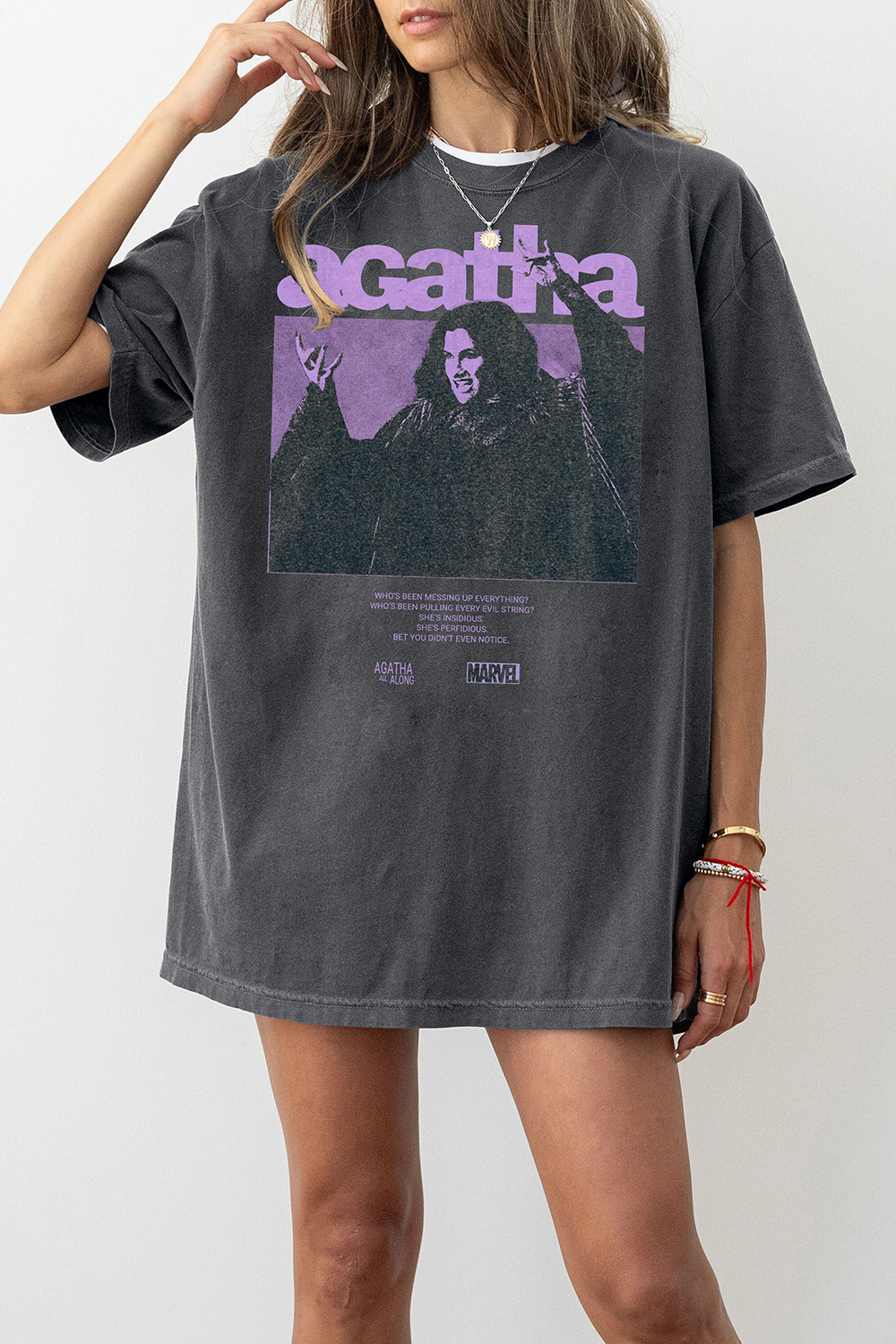 New T-Shirt Vintage Agatha Merch, Shirt Vintage Agatha All Along For Women