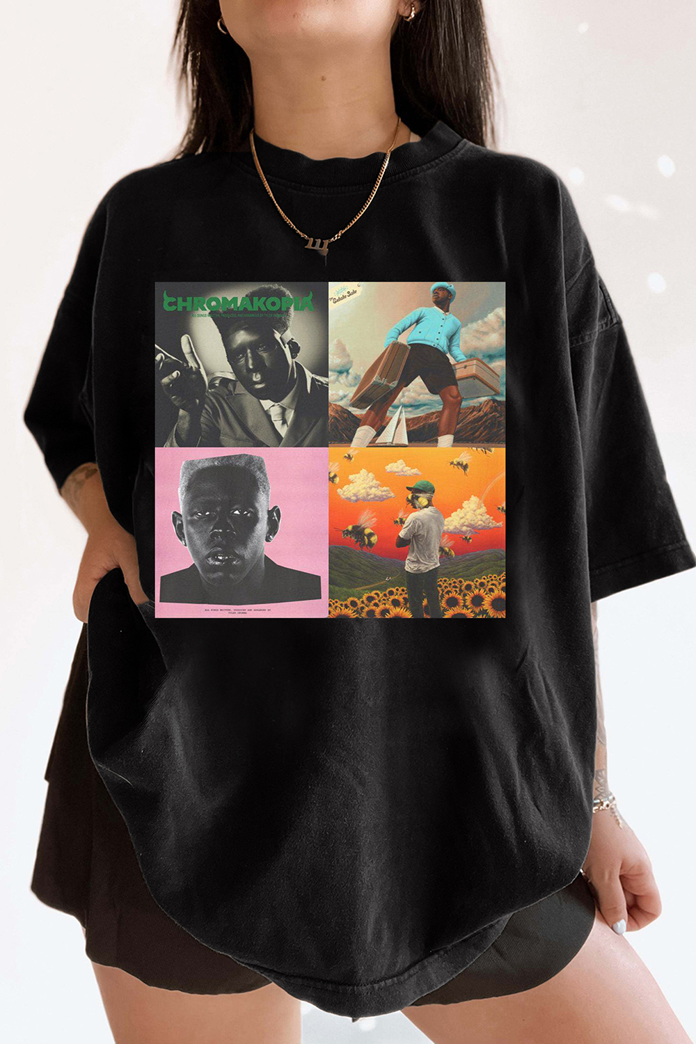 New T-Shirt Tyler The Merch, Shirt Tyler The Creator, Albums For Women